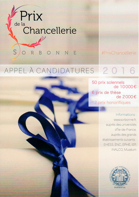 Affiche Prix de Chancellerie 2016