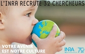 Affiche de la campagne 2016 de recrutement de CR2 par l'INRA